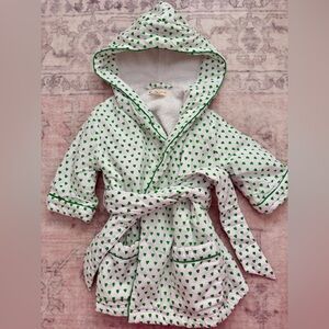 Roller Rabbit Green Hearts Bathrobe